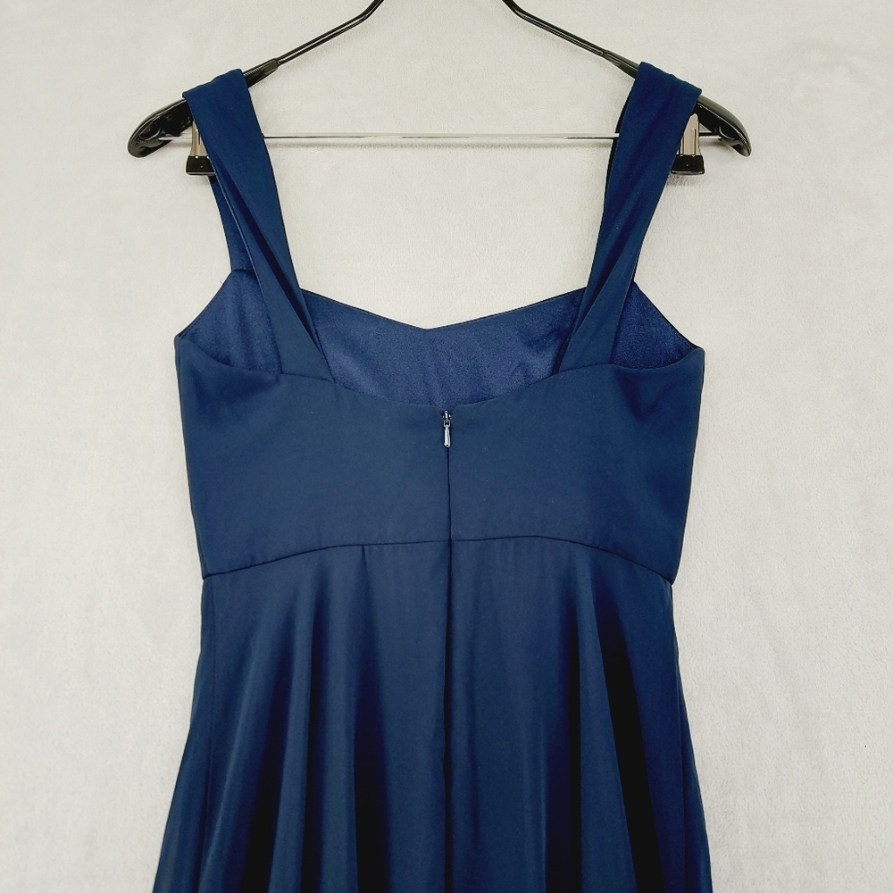 New After Six Sweetheart Neck Blue Floor Length Evening Gown P461 - Picture 8 of 11